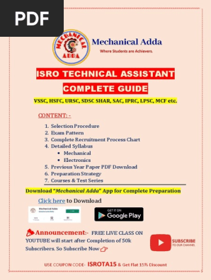 Detailed Syllabus - IsRO Technical Assistant (Mech-ECE) | PDF 