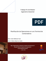 Planificación de Operaciones en Una Terminal de Contenedores