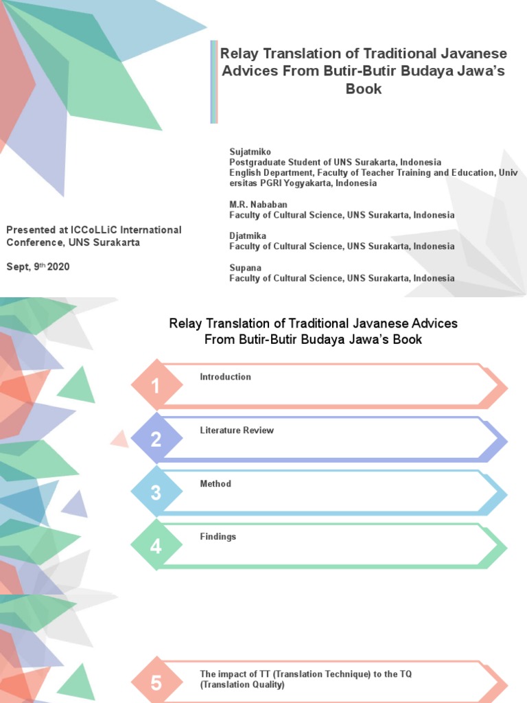 Relay Translation Sujatmiko Iccollic UNS | PDF | Translations | Java