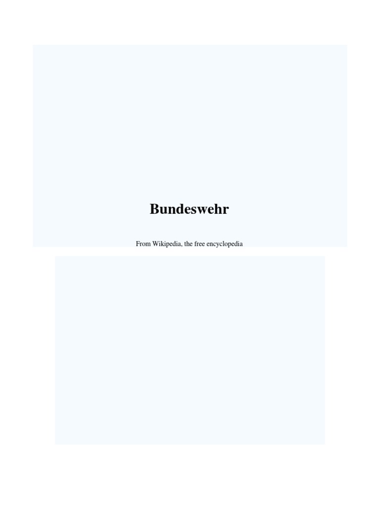 Bundeswehr | PDF | Battalion | Company (Military Unit)