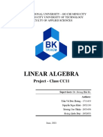 Report Project Linear Algebra - Group 7 - Cc11