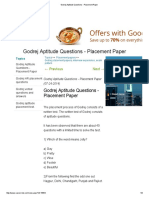 Toaz - Info Godrej Aptitude Questions Placement Paper PR