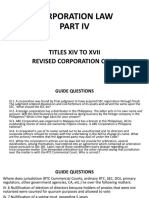 Review Guide Corp Law Part IV