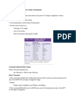 System of Measurement With Conversion