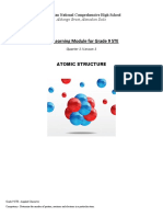 Self-Learning Module For Grade 9 STE: Atomic Structure