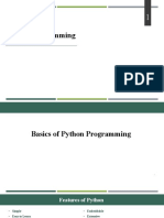 01 Basics of Python Programming