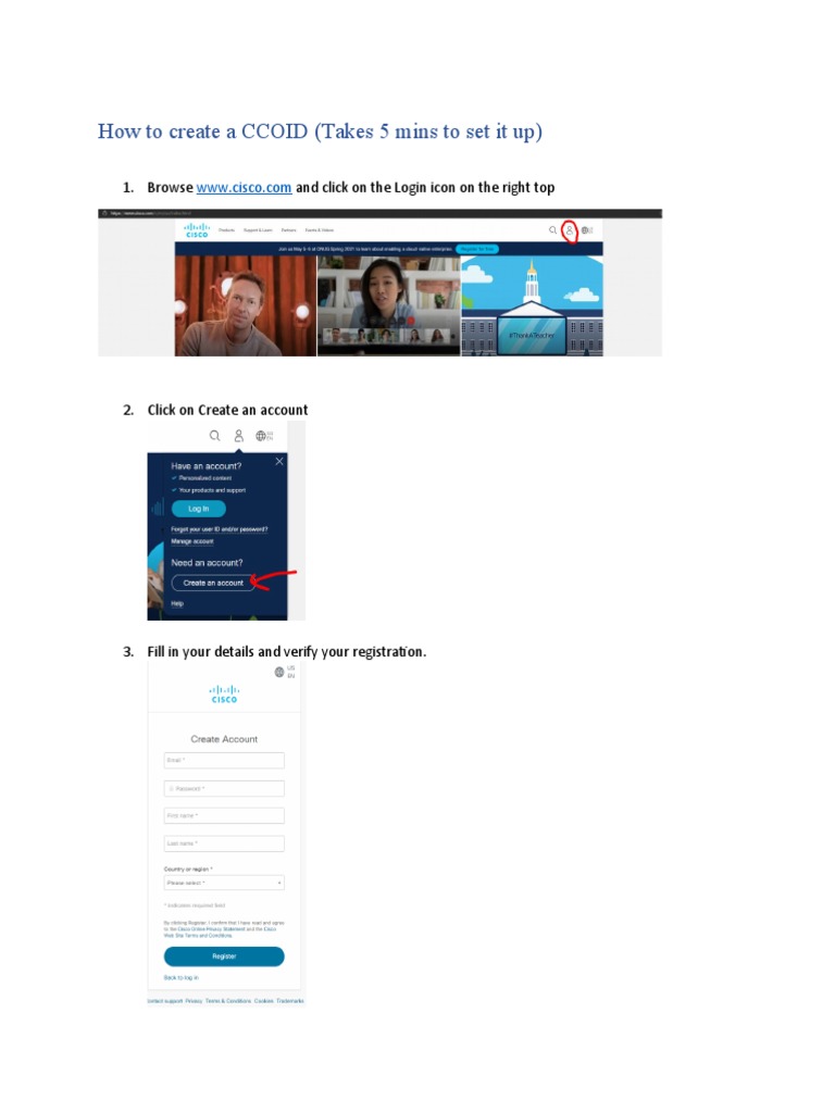 Create a CCOID in 5 Minutes | PDF | Finance & Money Management