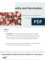 Homeopathy and Vaccination