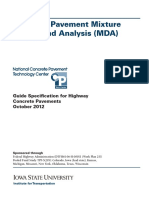 Concrete Pavement Mixture Design and Analysis (MDA) : Guide Specification For Highway Concrete Pavements October 2012