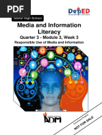 Media and Information Literacy: Quarter 3 - Module 3, Week 3