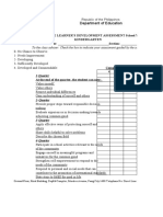 Learners Development Assessment Tool Homeroom Guidance