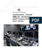 Animation, Visual Effects, Gaming and Comics Policy 2017-2022