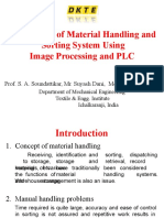 Automation of Material Handling and Sorting System Using Image Processing and PLC