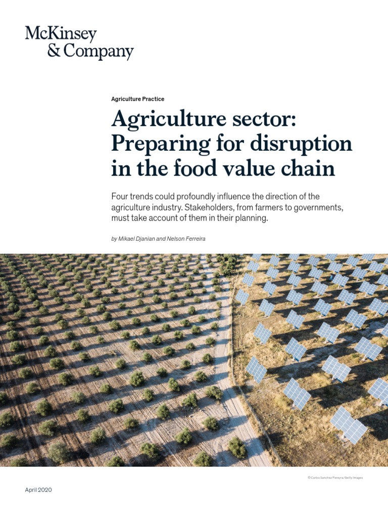 McKinsey Agriculture Sector Preparing For Disruption in The Food