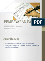 PENGANTAR PERPAJAKAN D3 - Pembayaran