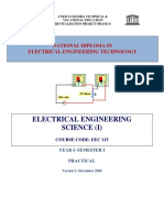 EEC 115 Electrical Engg Science 1 Practical