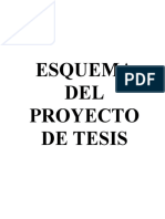 ESQUEMA DEL PROYECTO DE INVESTIGACIÒN