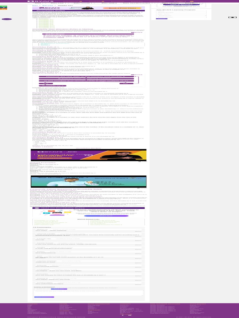 DIVISION RULES visual data 6
