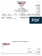 Proforma Invoice: Quotation Valid For Date of Issue Only