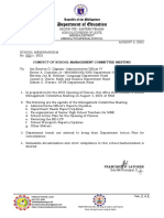 SM - 003s.2021 - Conduct of School Management Committee Meeting