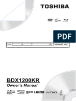 BLU-RAY PLAYER TOSHIBA BDX1200KR.