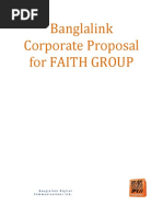 Banglalink Corporate Proposal For FAITH GROUP