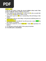 BU I 2 - 16.06 I. Put The Stress Mark (') Before The Stressed Syllable in These Words. Then Practise Reading The Sentences With The Correct Stress