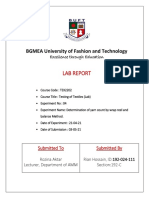 Lab Report: BGMEA University of Fashion and Technology