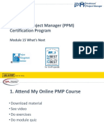 Proficient Project Manager (PPM) Certification Program: Module 15 What's Next