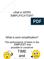 What Is WORK Simplification?