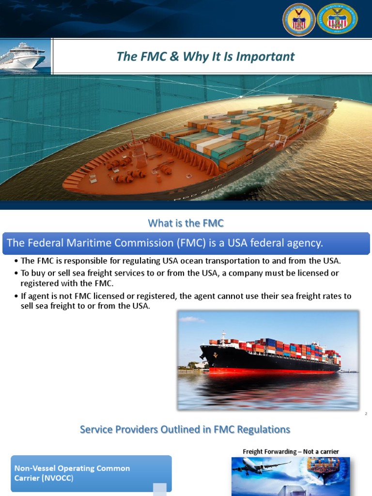 Understanding FMC Regulations in Shipping | PDF | Trade | Transport