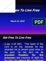 Set Free To Live Free: March 15, 2015
