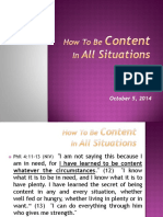 2014 10 05 How To Be Content in All Situations