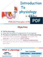 The Introduction of PHYSIOLOGY-1