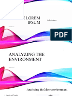 Analyzing Macroenvironment Forces