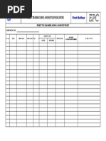 Bs Tech: Electrodes Issue and Return Register