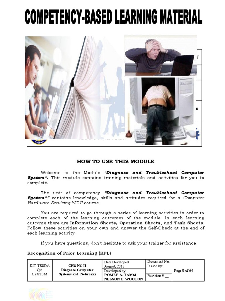 Diagnose And Troubleshoot Module Pdf Computer Data Storage