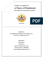 2nd Year Criminal Law Assignment On Deterrent Theory