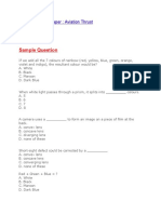Sample Question: Physics Sample Paper: Aviation Thrust