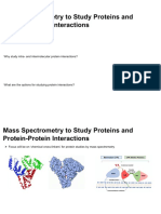 Study Protein Interactions Using Chemical Cross-Linkers and Mass Spectrometry
