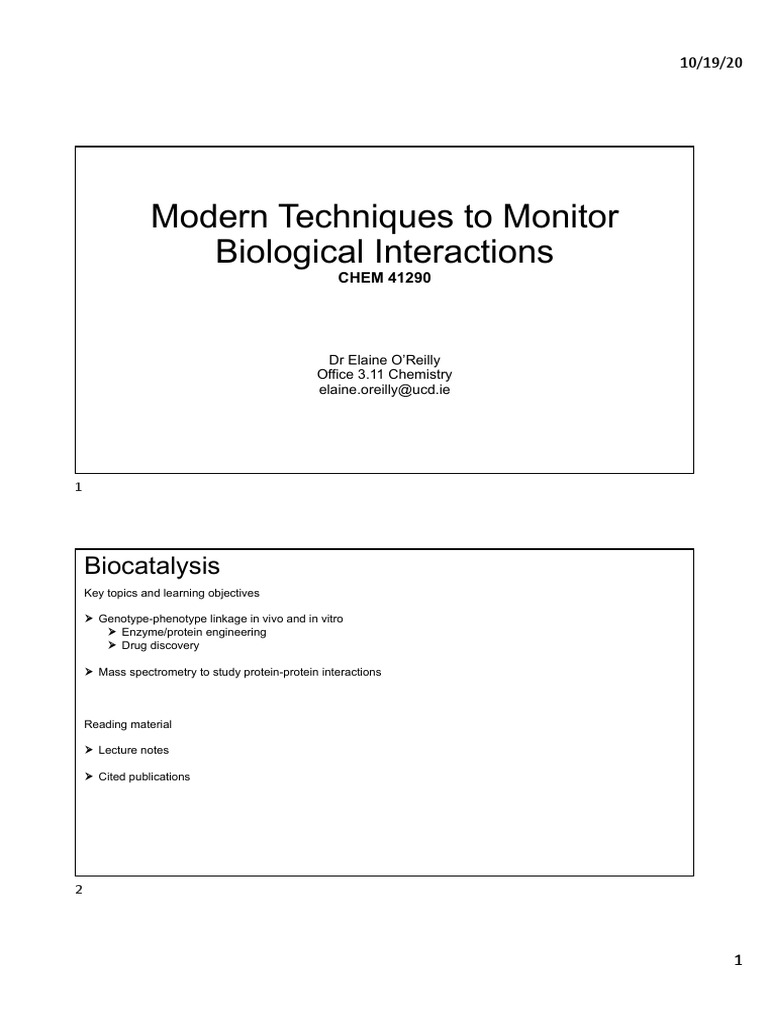 CHEM41290 Notes Part I PDF Primer (Molecular Biology) Dna