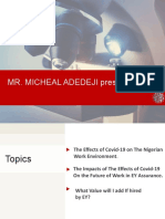 Micheal Adedeji Presentation On Financial Inclusion