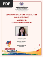 Learning Delivery Modalities Course (Ldm2)