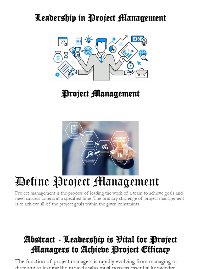 Leadership in Project Management | PDF | Cognition