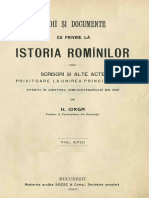 Nicolae Iorga - Studiĭ și documente cu privire la istoria romînilor. Volumul 18 - Scrisorĭ și alte acte privitoare la Unirea Principatelor, Bucuresti, 1910