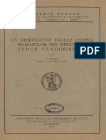 Nicolae Iorga - Un Observator Englez În Epoca Lui Tudor Vladimirescu - Şedinta Dela 31 Martie 1933