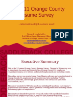 The 2011 Orange County Resume Survey