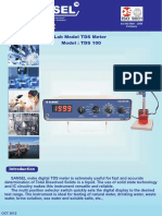 Lab Model TDS Meter Model: TDS 100