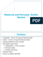 8 Maternal and Perinatal Detah Review