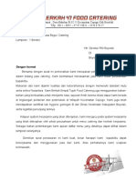 Surat Penawaran Berkah 47 Food Catering Kepada RSI Boyolali